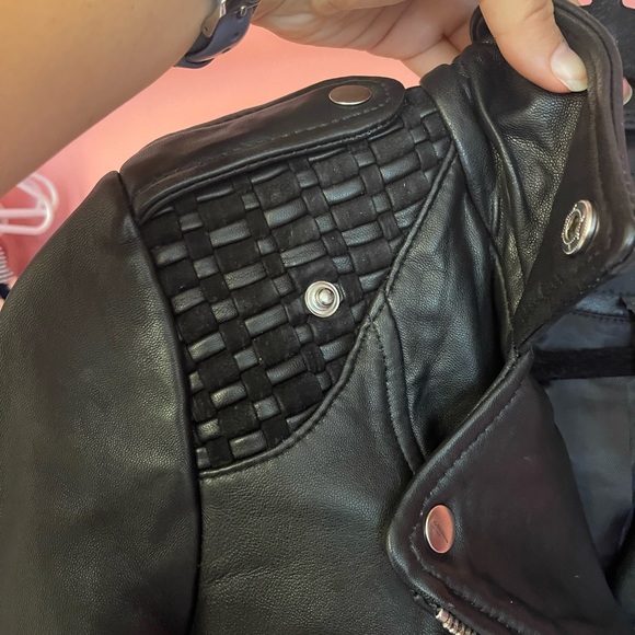 Maje leather jacket - genuine leather size 40 (S/M) - Picture 11 of 14